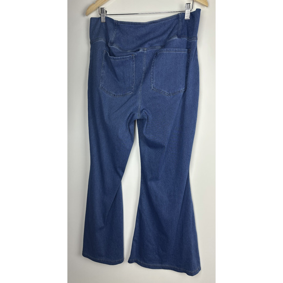 NWT Halara Flex High Waisted Crossover Pocket Washed Casual Jeans XL Petite - Picture 2 of 8